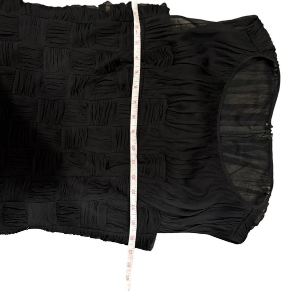 Tadashi Shoji Silk Party Cocktail Dress chic Sz 10 Demure Classic elegant flowy - Picture 9 of 15